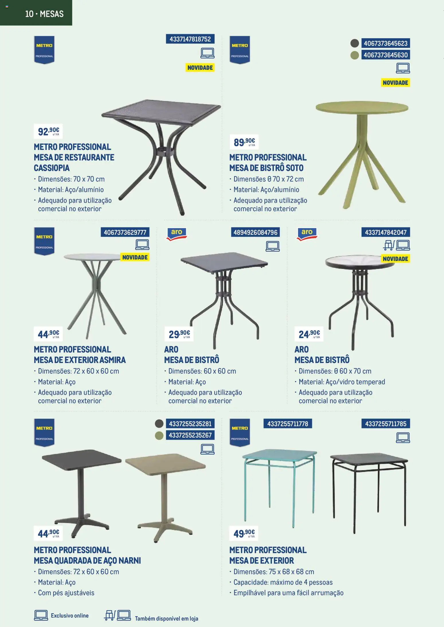 Makro Prepare o seu negócio para o bom tempo com 10desconto │ válido de 01.03.2026 | Página: 10 | Produtos: Mesa