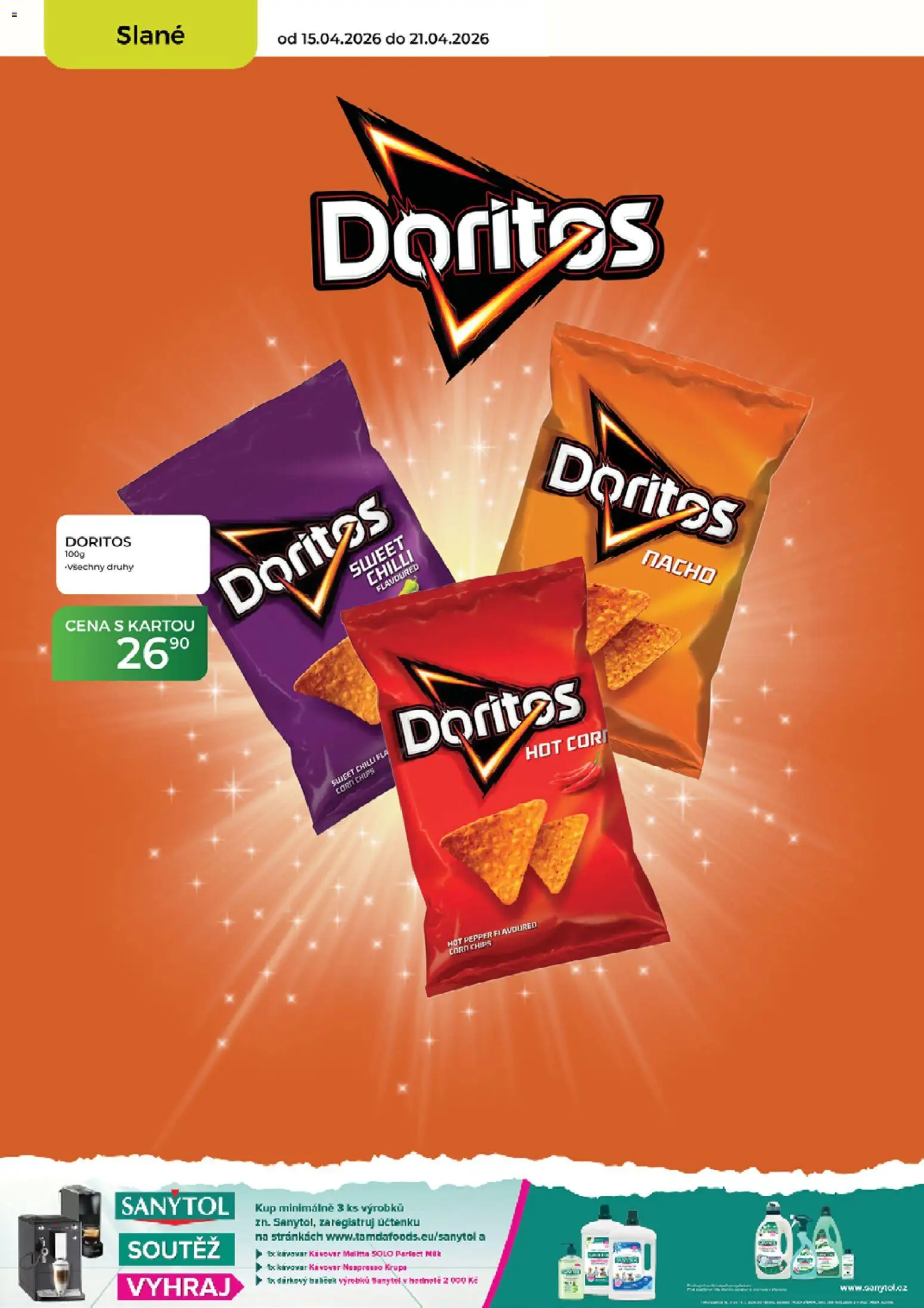 Tamda Foods leták od 15.04.2026 | Strana: 20 | Produkty: Doritos, Kávovar, Nespresso, Sanytol