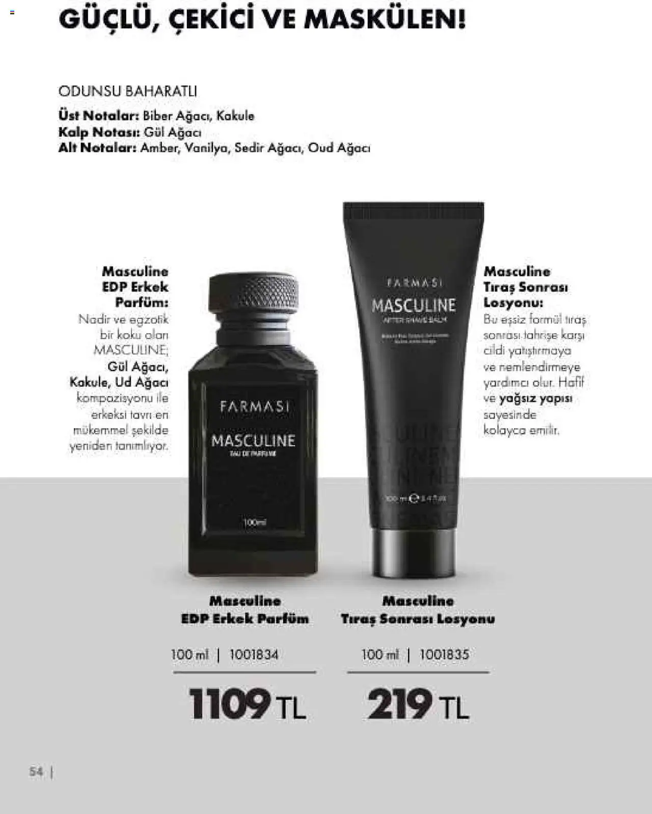 Farmasi Katalog - 01.08.2025 tarihinden itibaren geçerlidir | Sayfa: 54 | Ürünler: Gül, Tıraş sonrası losyonu, Koku, Biber