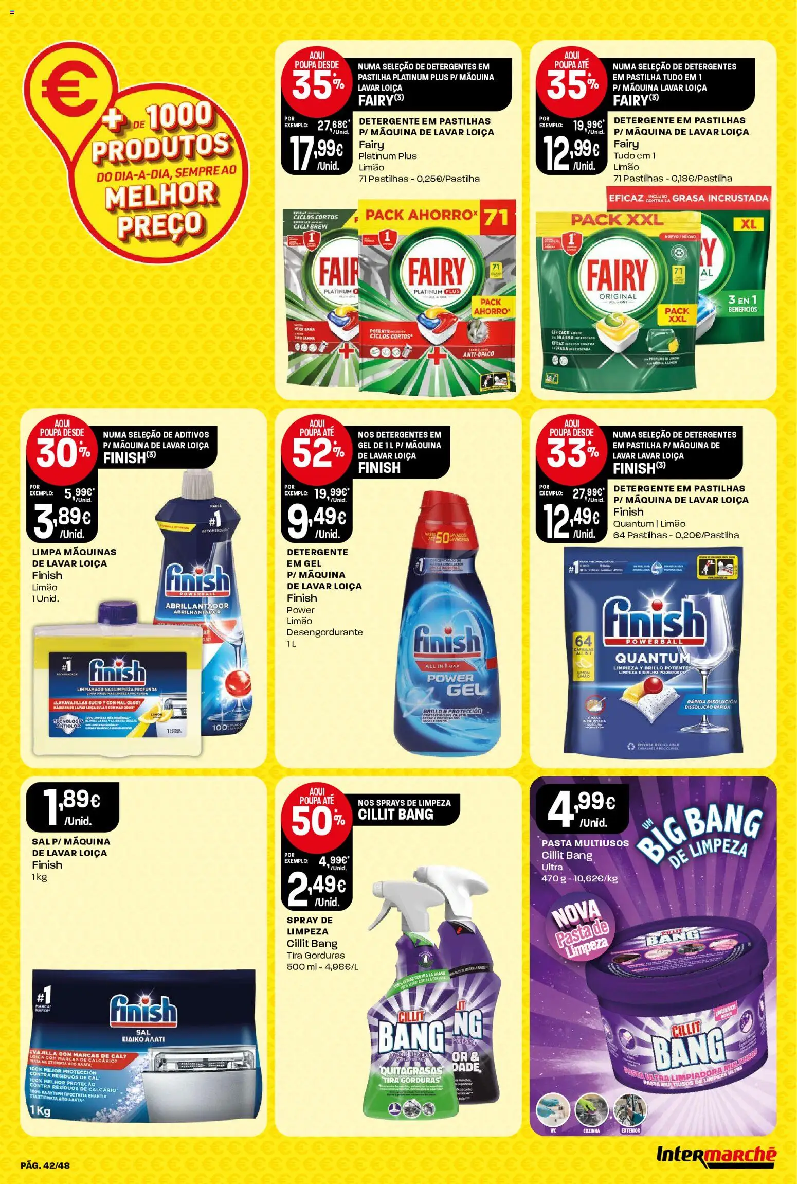 Intermarché - Black Friday │ válido de 27.11.2025 | Página: 42 | Produtos: Máquina de lavar, Abrilhantador, Sal, Cesta