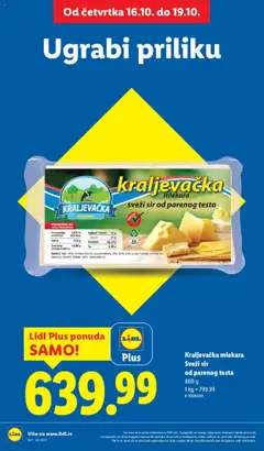 Kraljevačka mlekara Sveži sir od parenog testa, 800 g - pregled Lidl kataloga - važi od 16.10.2025 | Strana: 2