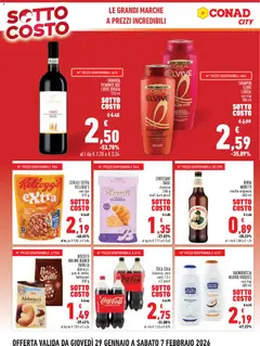 Anteprima del volantino CROISSANT BAULI, classico 240 g conf. da 6 pezzi valido a partire dal 29.01.2026 | Pagina: 4 | Prodotti: Cereali, Biscotti, Birra Moretti, Coca Cola
