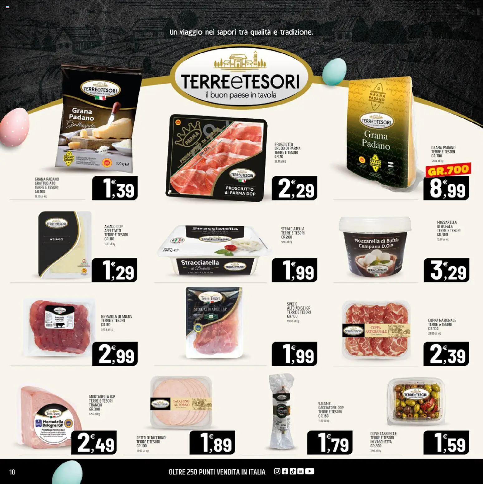 Volantino ARD Discount del 26.03.2026 | Pagina: 10 | Prodotti: Bresaola, Mozzarella, Prosciutto, Grana Padano