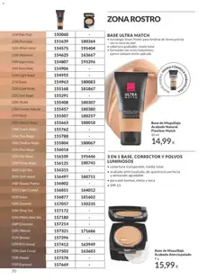 Vista previa 3 EN 1 BASE, CORRECTOR Y POLVOS LUMINOSOS, cobertura transpirable, media-total, acabado aterciopelado, de apariencia perfecta y sensación agradable, para piel normal, mixta y seca, SPF 15 válido desde el 01.11.2025 | Página: 70