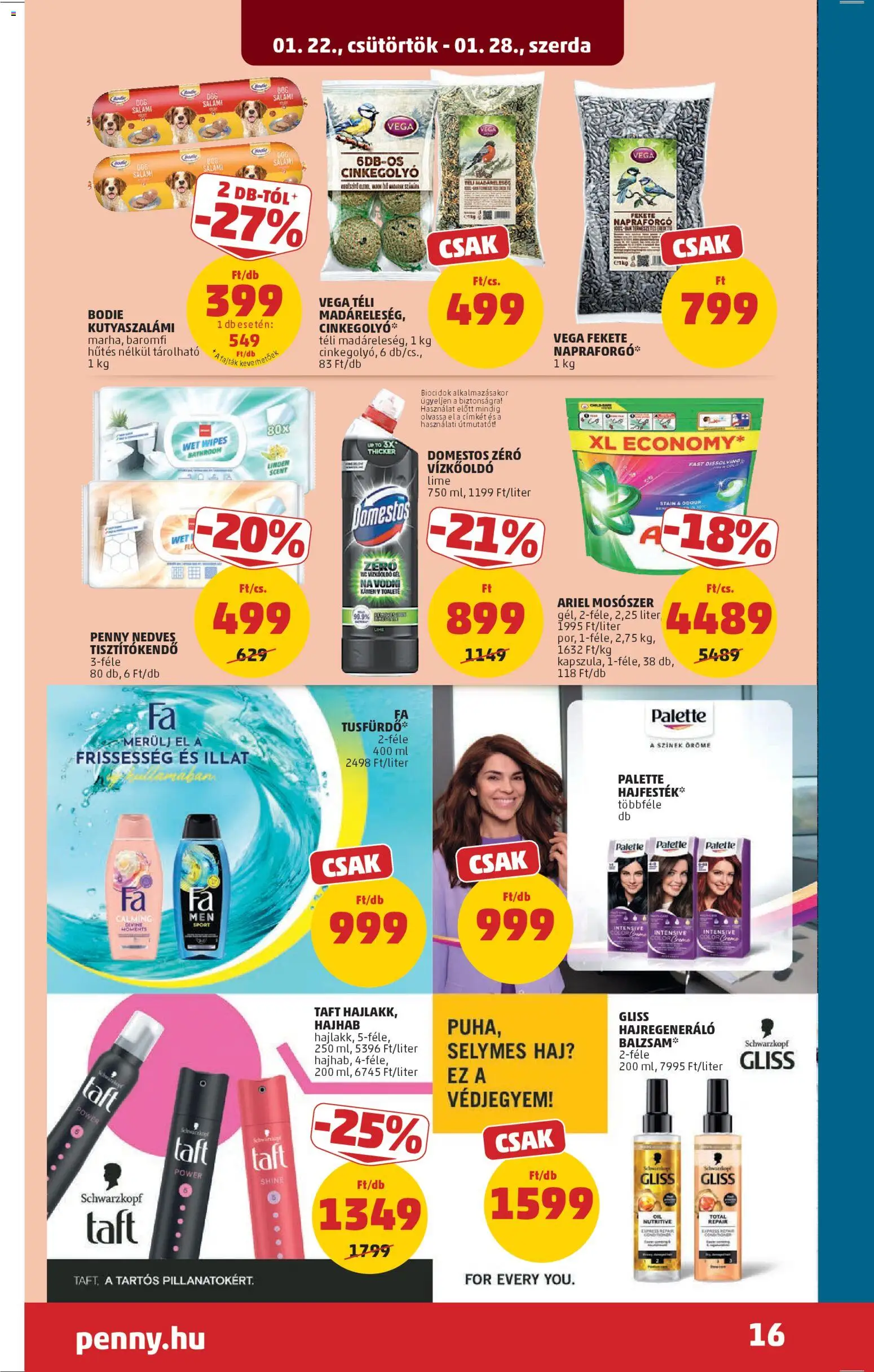 PENNY akciós ujság - amely érvényes a következő dátumtól: 22.01.2026 | Oldal: 20 | Termékek: Lime, Vízkőoldó, Hajhab, Tisztítókendő