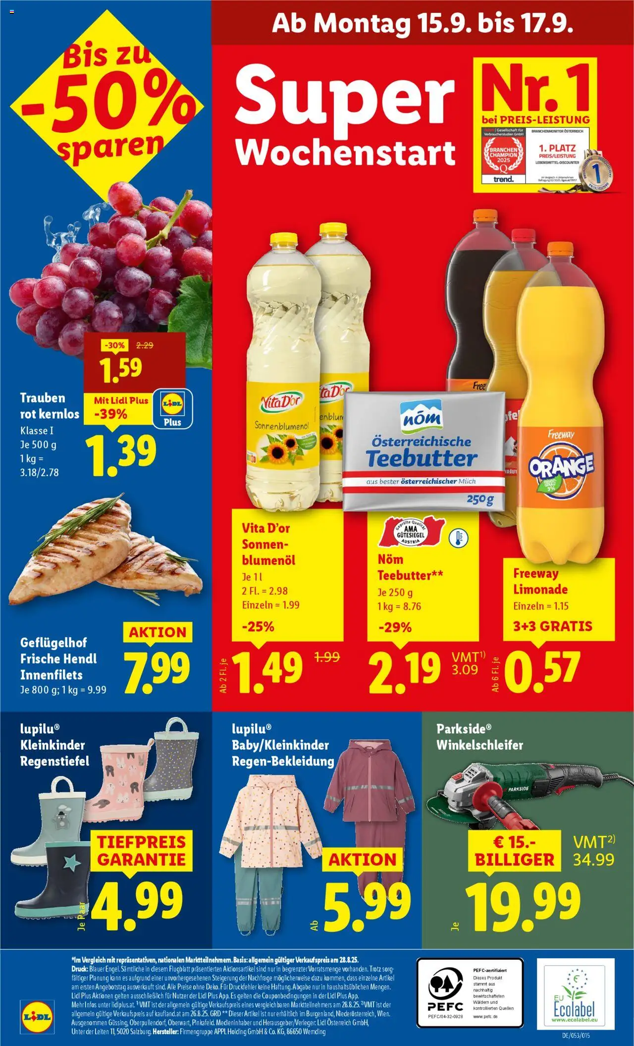 Lidl Flugblatt - Eisenstadt, Ebenfurth, Mattersburg gültig ab 11.09.2025 | Seite: 42 | Produkte: Milch