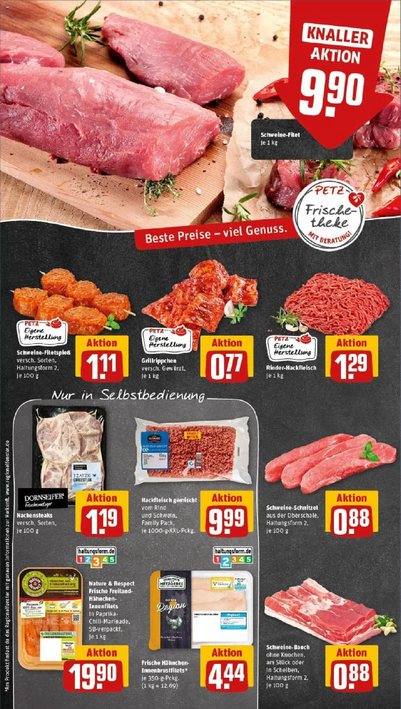 Rewe prospekt Neunkirchen	 - gültig ab dem 06.07.2025 | Seite: 8 | Produkte: Nackensteaks, Hahnchen, Schnitzel, Schweinefilet