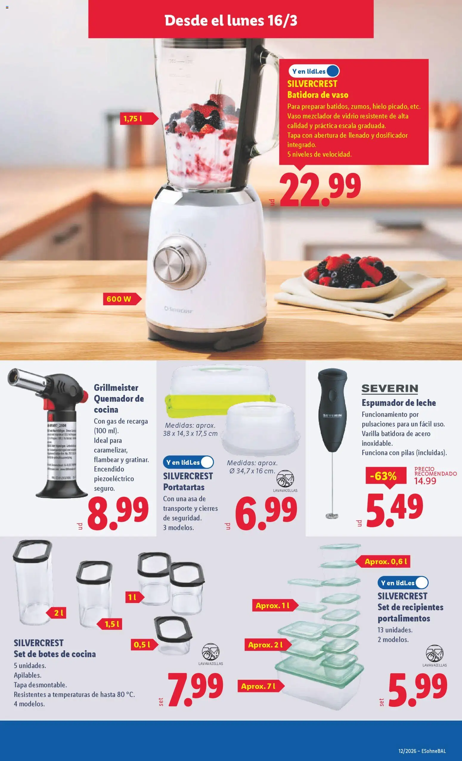 Lidl folleto de bazar │ válido desde el 16.03.2026 | Página: 13 | Productos: Ηλεκτρονικα ειδη, Quemador, Cocina, Βύσμα τροφοδοσίας
