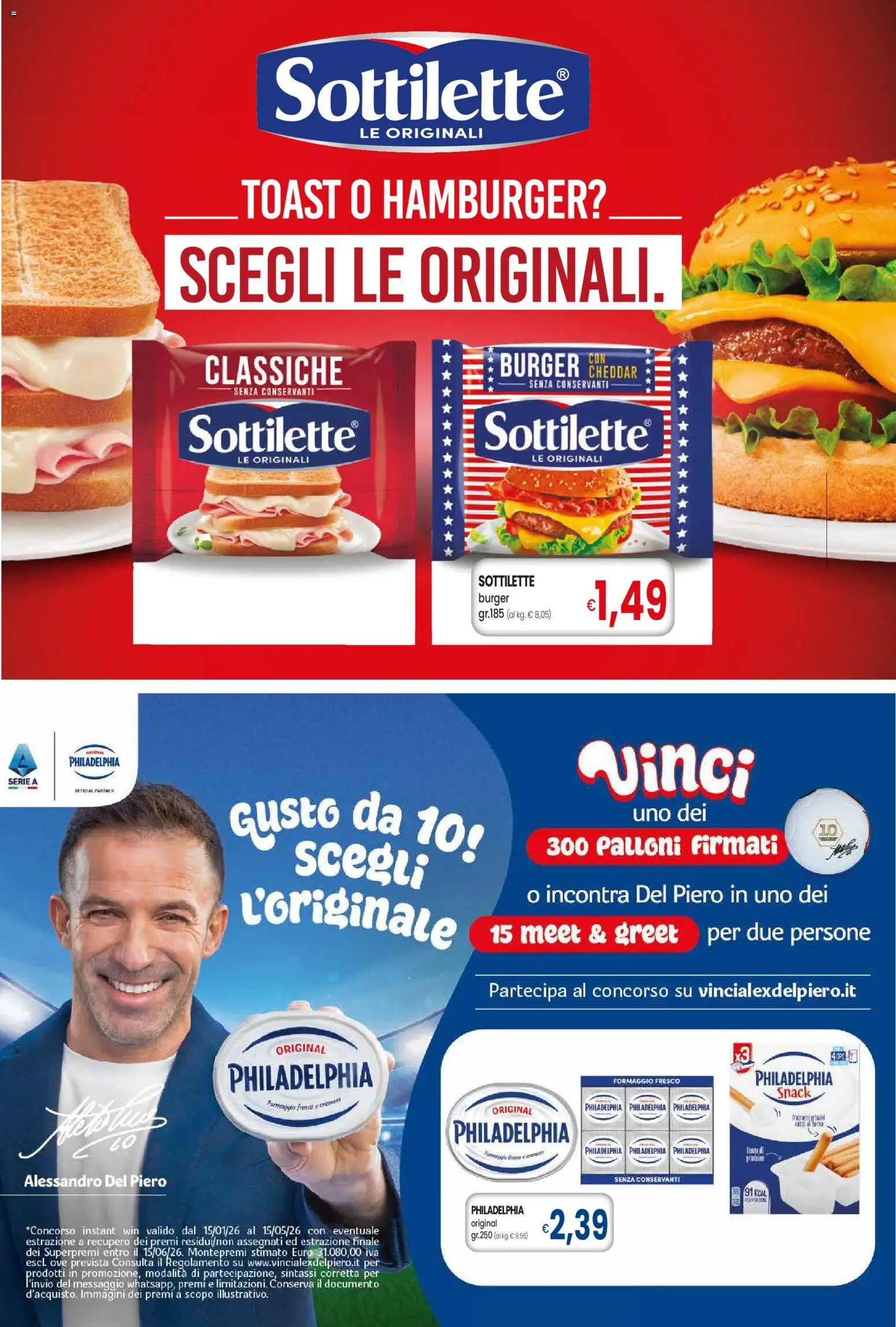 Volantino Galassia del 12.03.2026 | Pagina: 2 | Prodotti: Formaggio, Hamburger