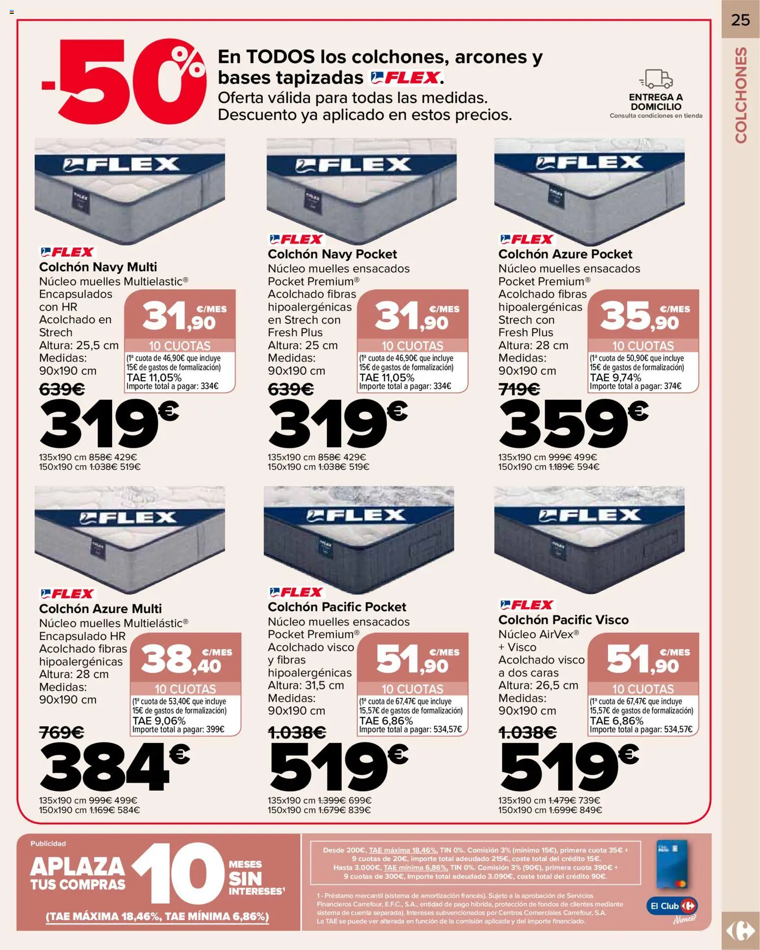 Carrefour folleto │ válido desde el 09.01.2026 | Página: 25 | Productos: Colchon