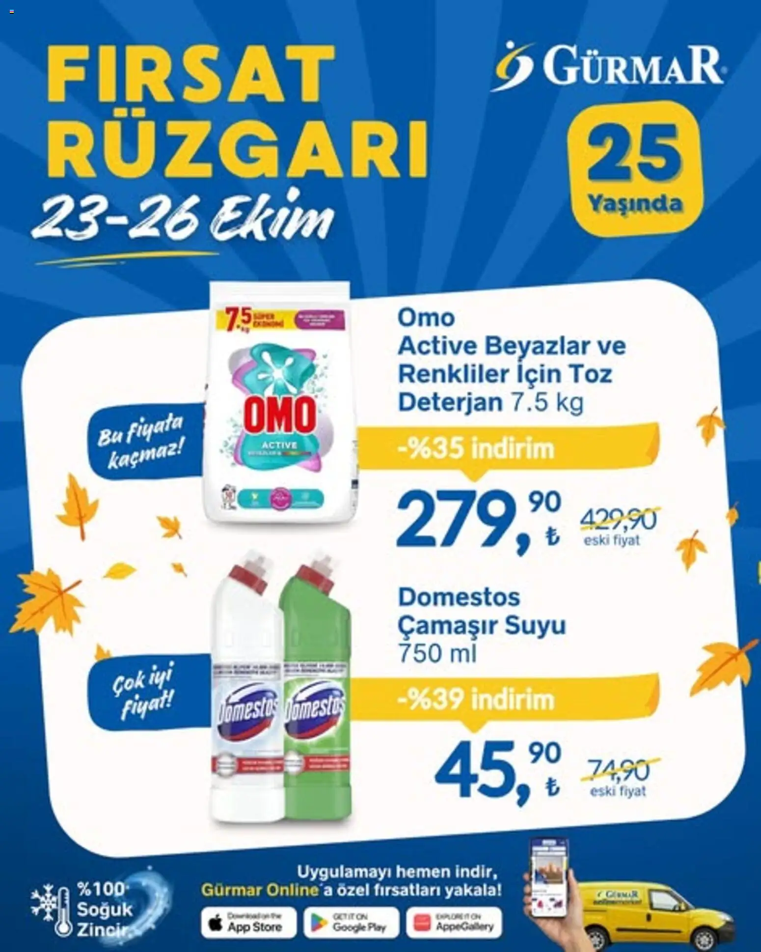 Gürmar Fırsat Rüzgarı - 23.10.2025 tarihinden itibaren geçerlidir | Sayfa: 1 | Ürünler: Deterjan