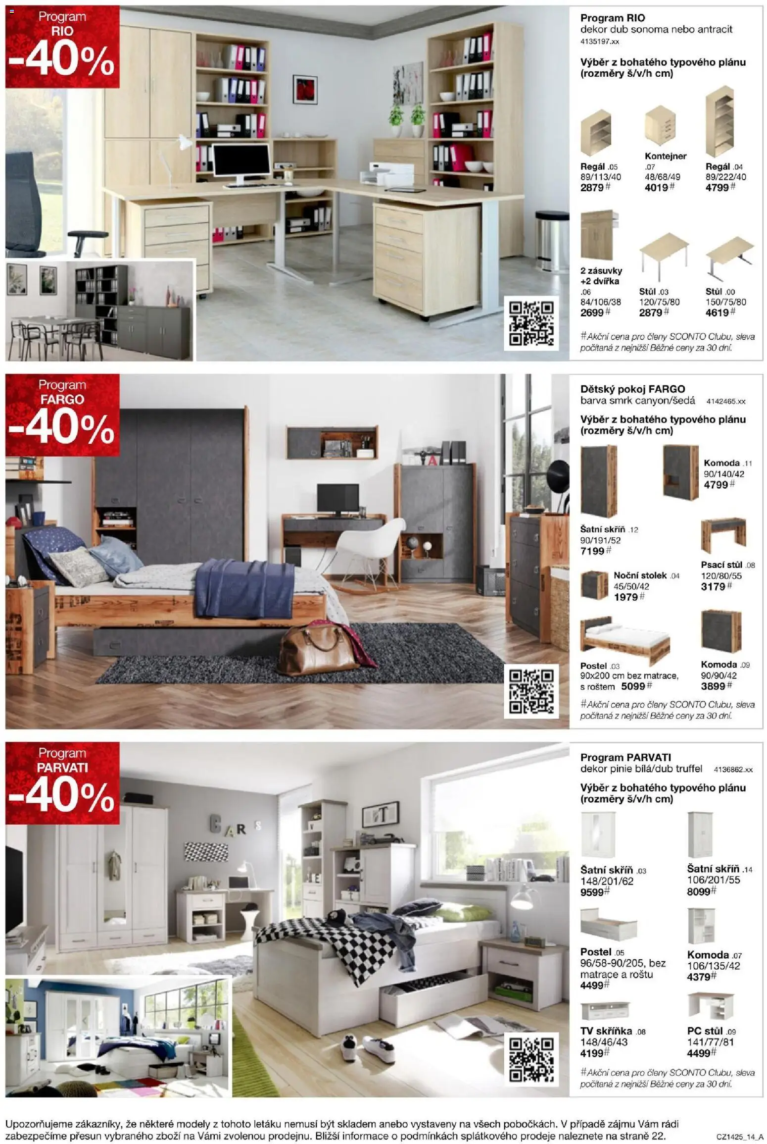 Sconto nábytek leták od 05.11.2025 | Strana: 14 | Produkty: Šatní skříň, Komoda, Tv skříňka, Stůl