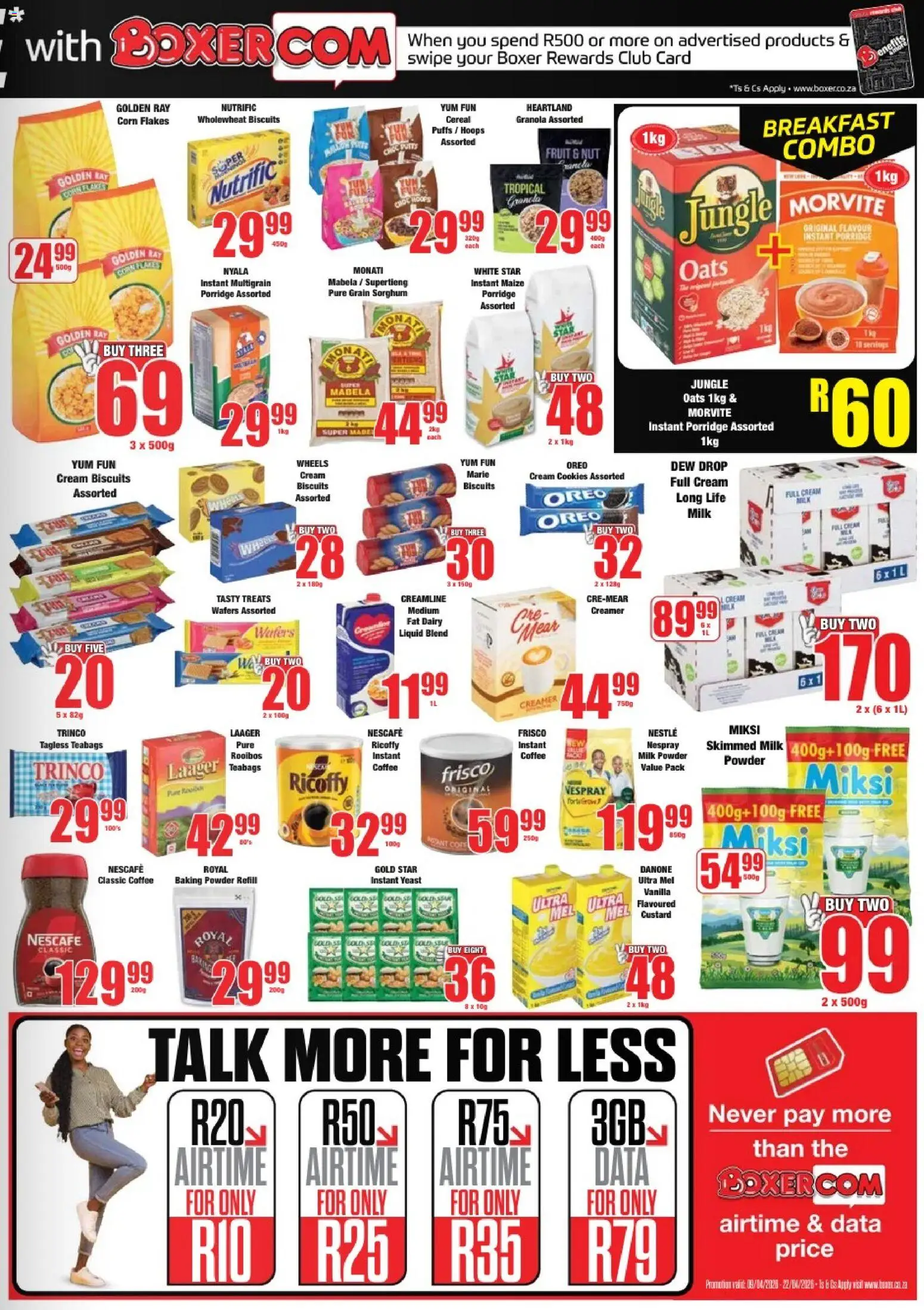 New Boxer catalogue – valid from 09.04.2026 | Page: 5 | Products: Corn, Oats, Powder, Flakes