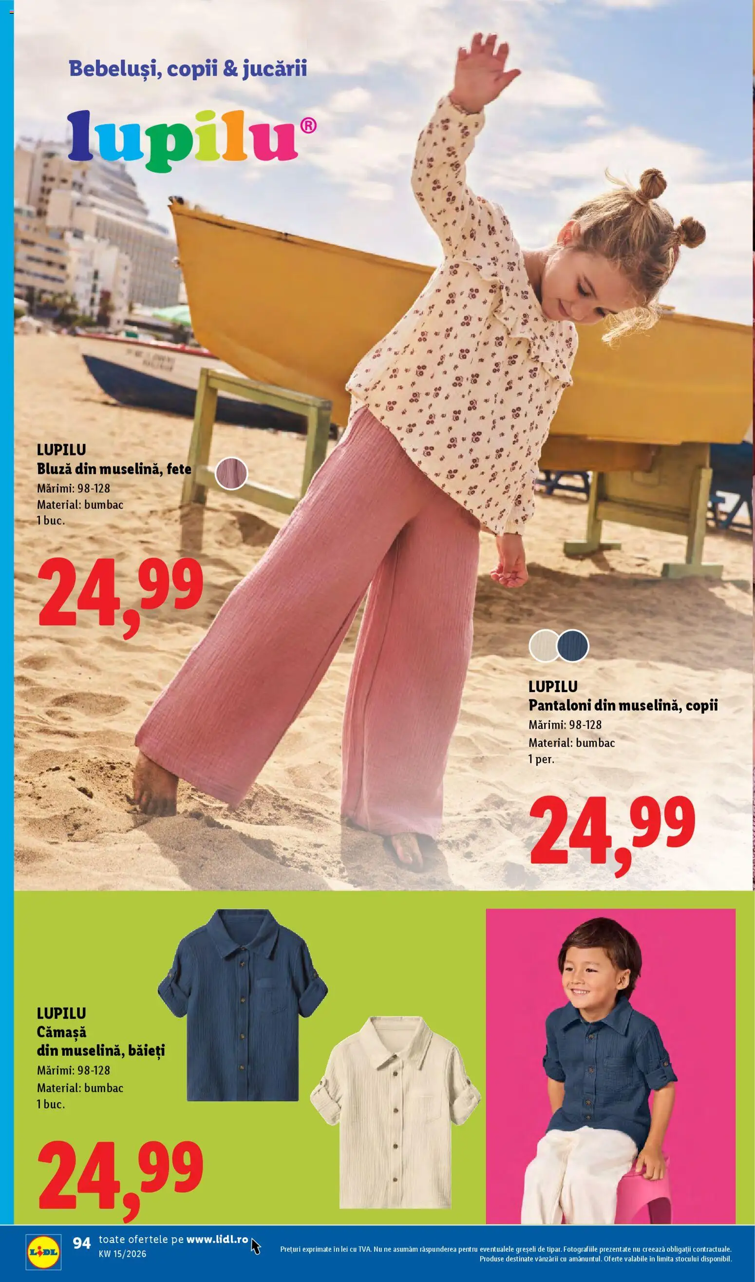 Noul catalog Lidl – valabil de la 06.04.2026 | Pagină: 94 | Produse: Bluză, Pantaloni