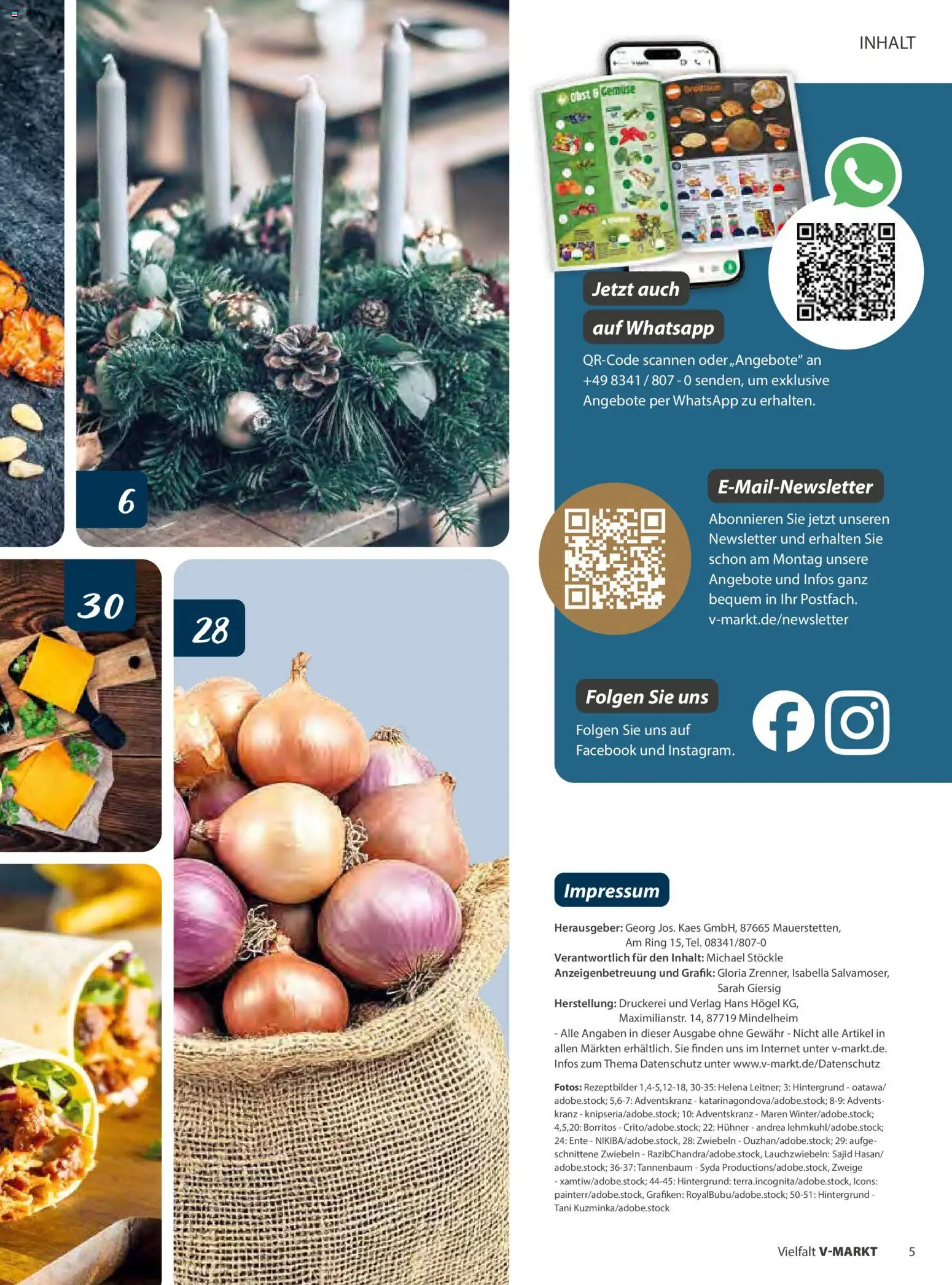 V-Markt - Vielfalt November / Dezember 2025 – gültig ab 01.11.2025 | Seite: 5 | Produkte: Zwiebeln, Gemüse, Ente