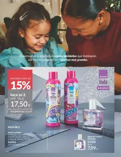 Vista previa Catálogo AVON campaña 11 Black Friday válido desde el 01.11.2025 | Página: 42 | Productos: Champú, Colonia, Gel de ducha, Ducha