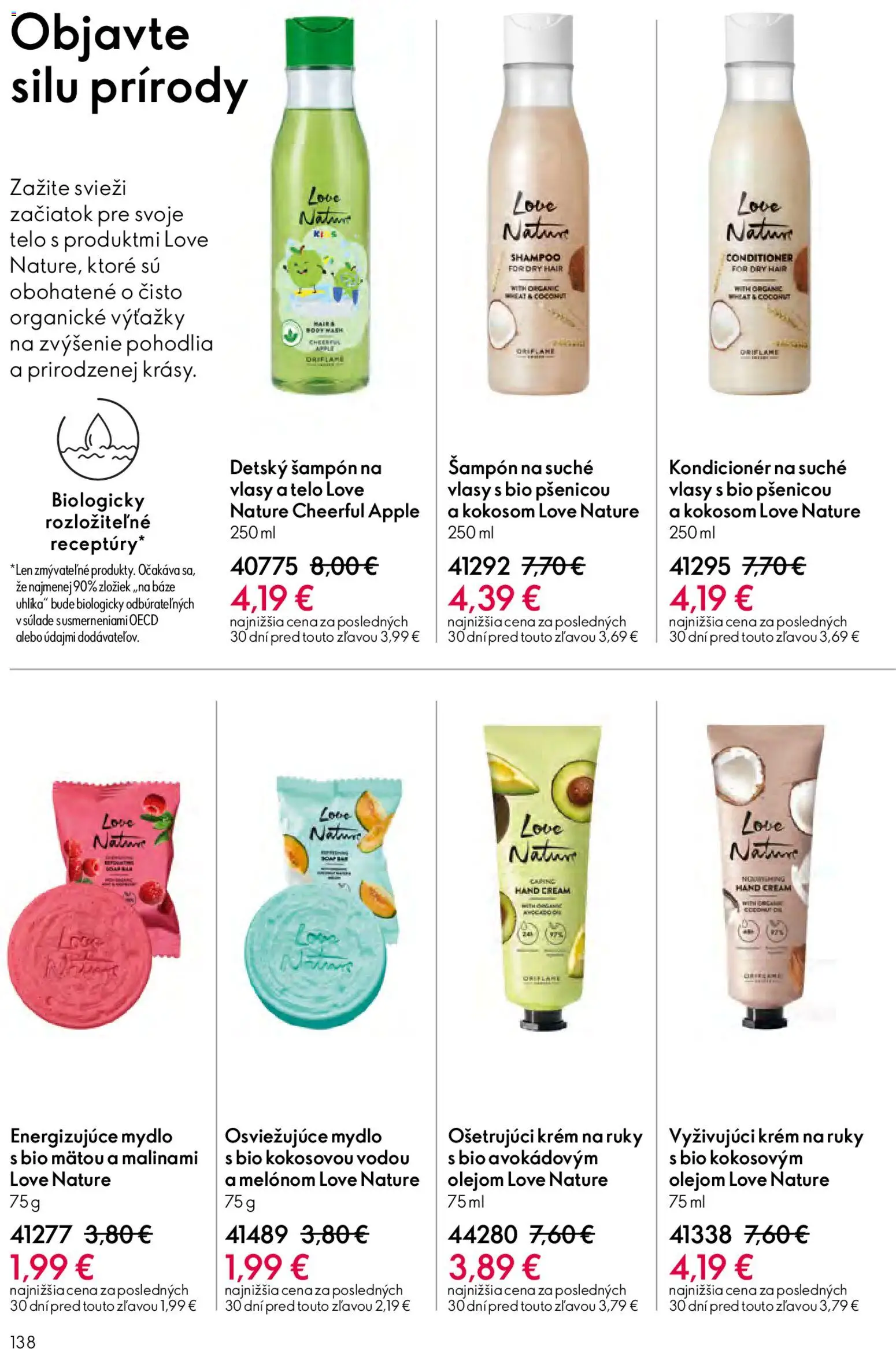 Nové Oriflame akcie – leták je platný od 27.05.2026 | Strana: 138 | Produkty: Apple, Kondicionér, Krém na ruky, Mydlo
