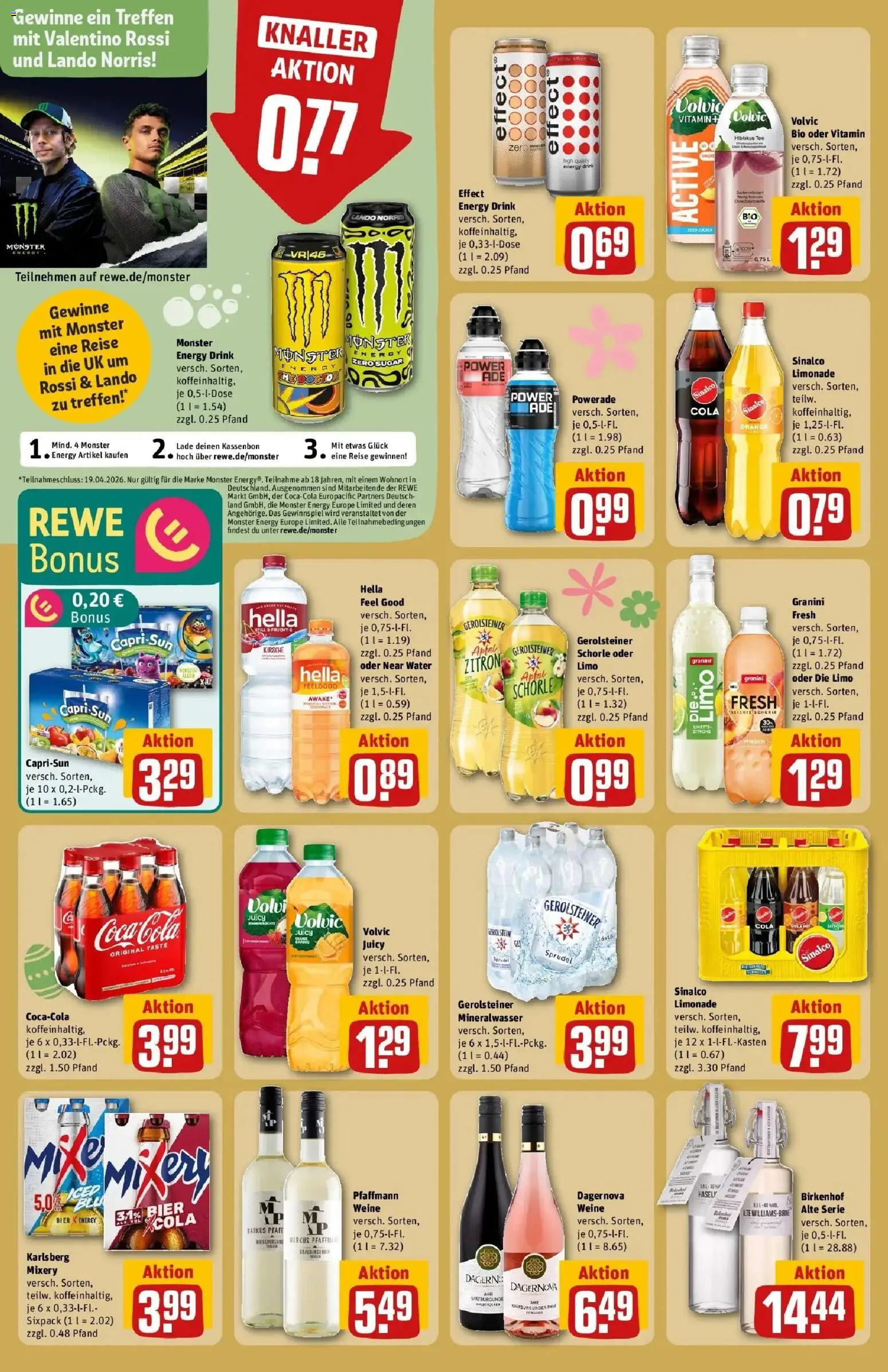 Rewe Prospekt Bad Marienberg	 – gültig ab 30.03.2026 | Seite: 16 | Produkte: Sinalco, Limonade, Mineralwasser, Gerolsteiner