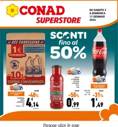 Anteprima del volantino Conad Superstore Lazio catalogo valido a partire dal 03.01.2026