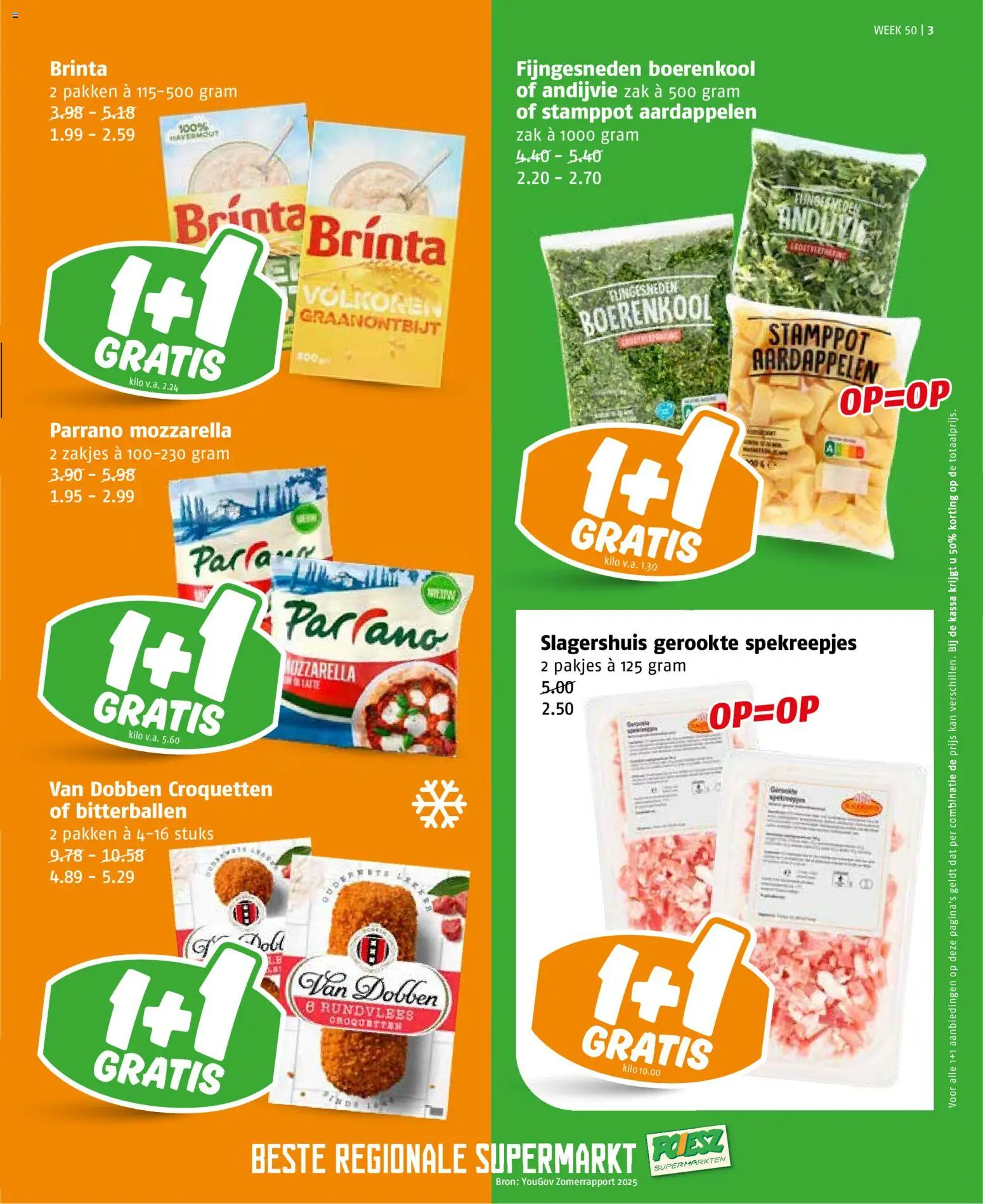 {H1} | Pagina: 3 | Producten: Boerenkool, Kan, Mozzarella, Rundvlees