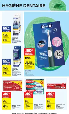 Carrefour - Prévisualisation de Carrefour Toutes en beauté valide à partir de 07.04.2026 | Page: 34 | Produits: Menthe, Brosse à dents électrique, Dentifrice, Brosse à dents