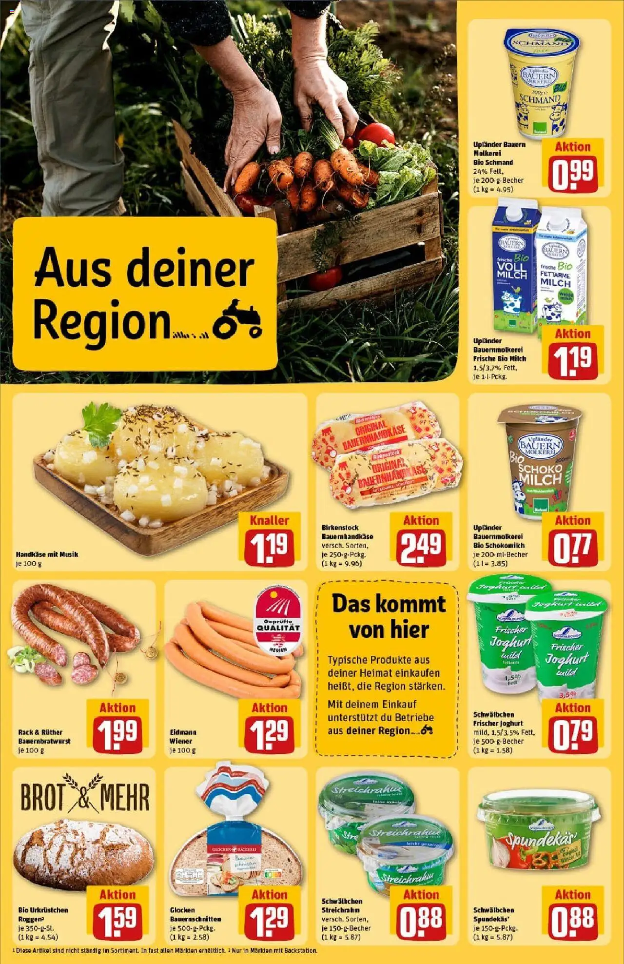 Rewe prospekt Butzbach	 - gültig ab dem 27.07.2025 | Seite: 22 | Produkte: Bäckerei, Milch, Joghurt, Brot