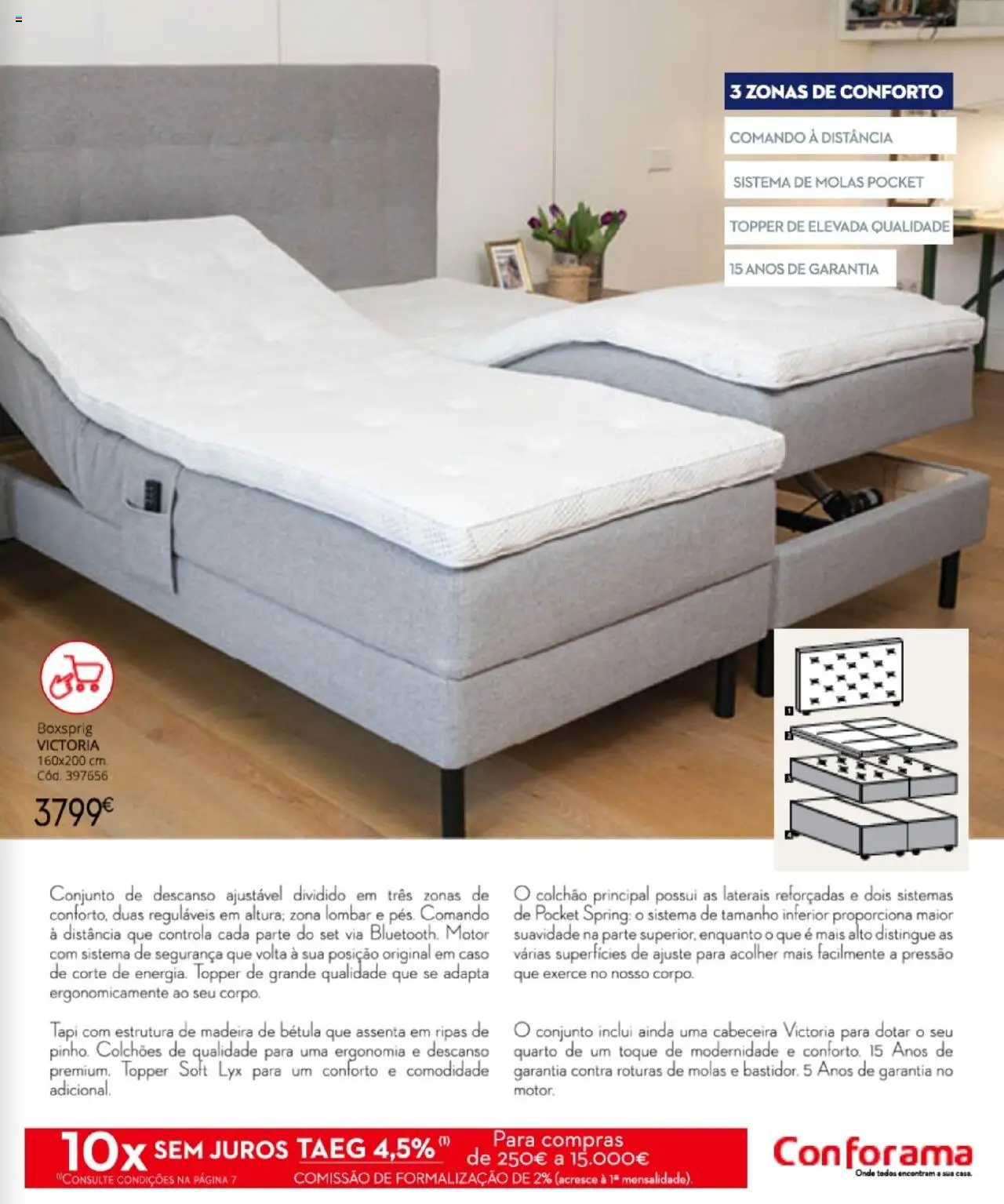 Conforama - Descanso  │ válido de 07.08.2025 | Página: 63 | Produtos: Colchões, Colchão