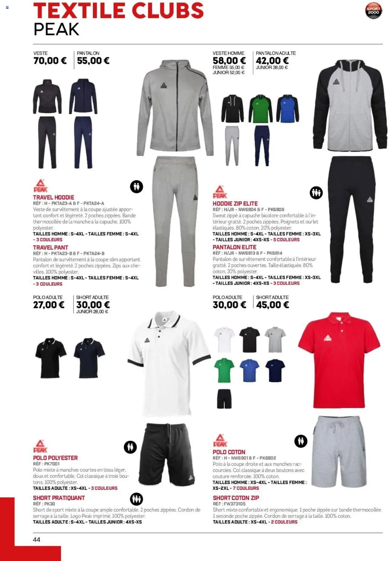  | Page: 44 | Produits: Polo, Coton, Veste, Pantalon
