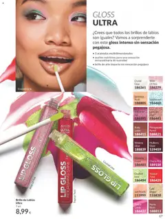 Catálogo AVON campaña 8 │ válido desde el 01.08.2025 | Página: 67 | Productos: Brillo de labios