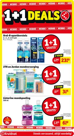 Listerine mondspoeling, 500 ml mondwater Cool Mint 2 x 500 ml - Voorbeeld van een folder van Kruidvat, geldig van 30.12.2025 | Pagina: 10 | Producten: Mondwater, Kan, Mondverzorging, Mondspoeling