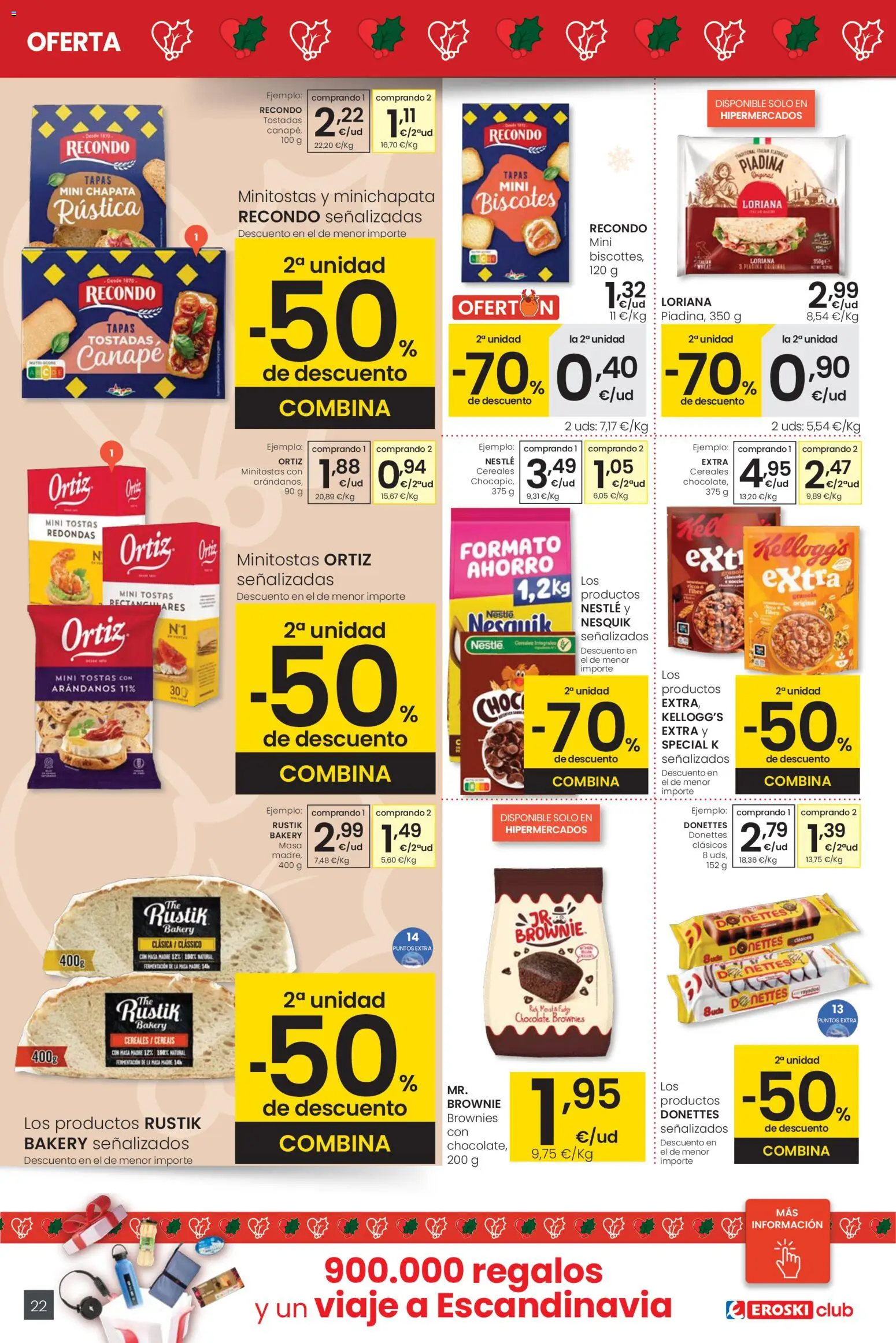 Eroski - Navidad │ válido desde el 18.12.2025 | Página: 22 | Productos: Chocolate, Cereales