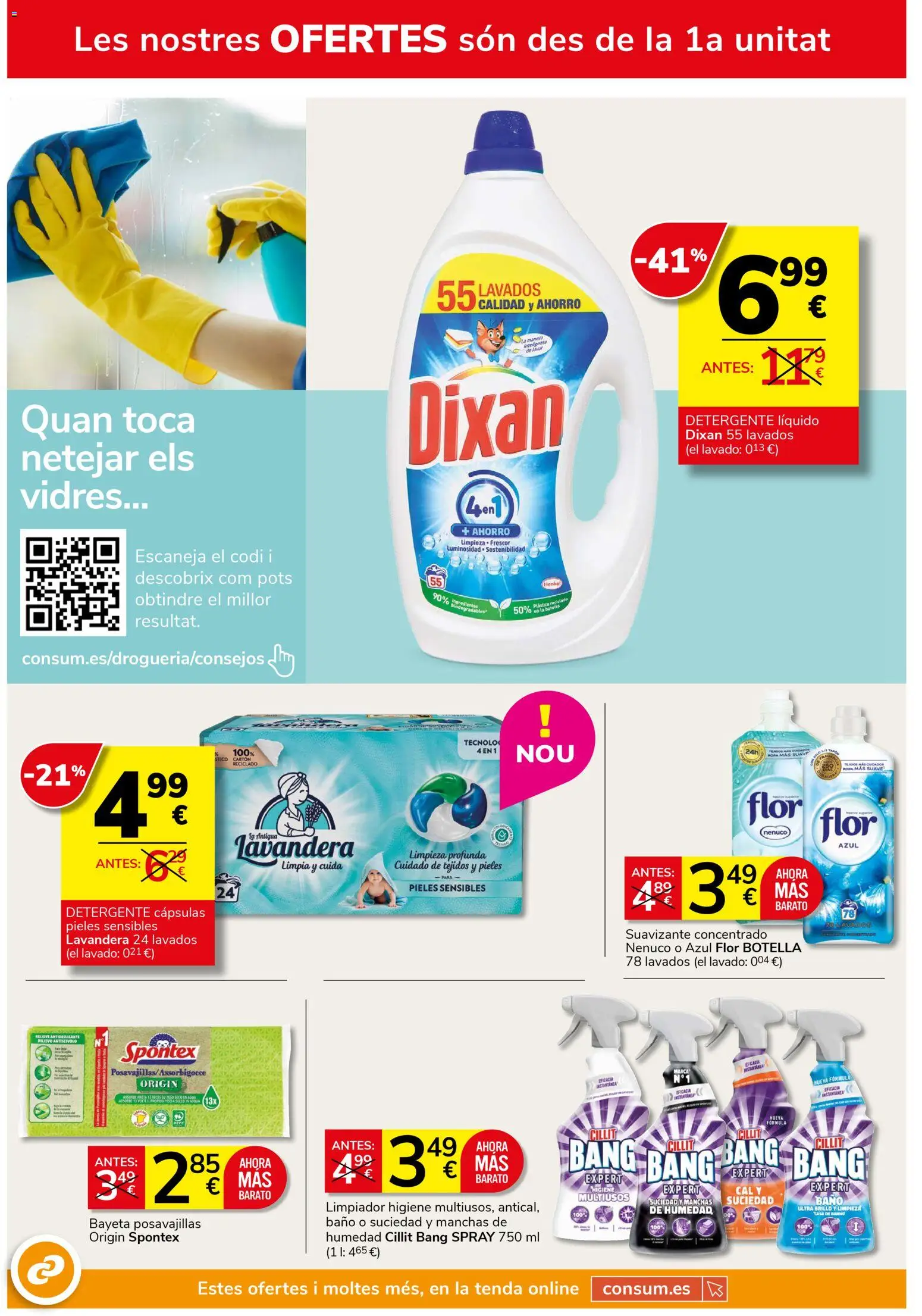 Consum folleto │ válido desde el 26.03.2026 | Página: 20 | Productos: Κρεμάστρα, Té, Detergente líquido, Suavizante