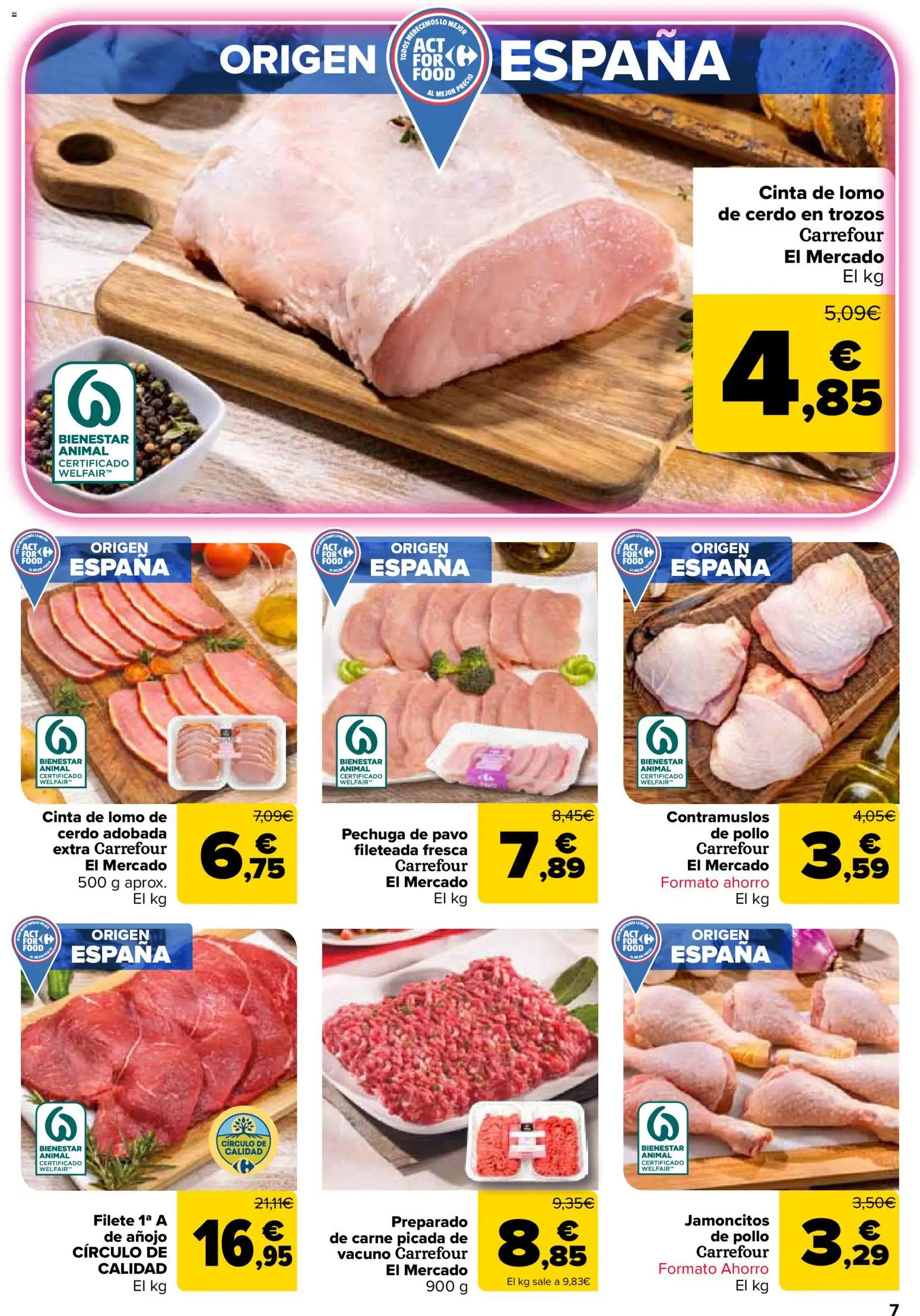 Carrefour folleto │ válido desde el 24.03.2026 | Página: 7 | Productos: Cerdo, Filete