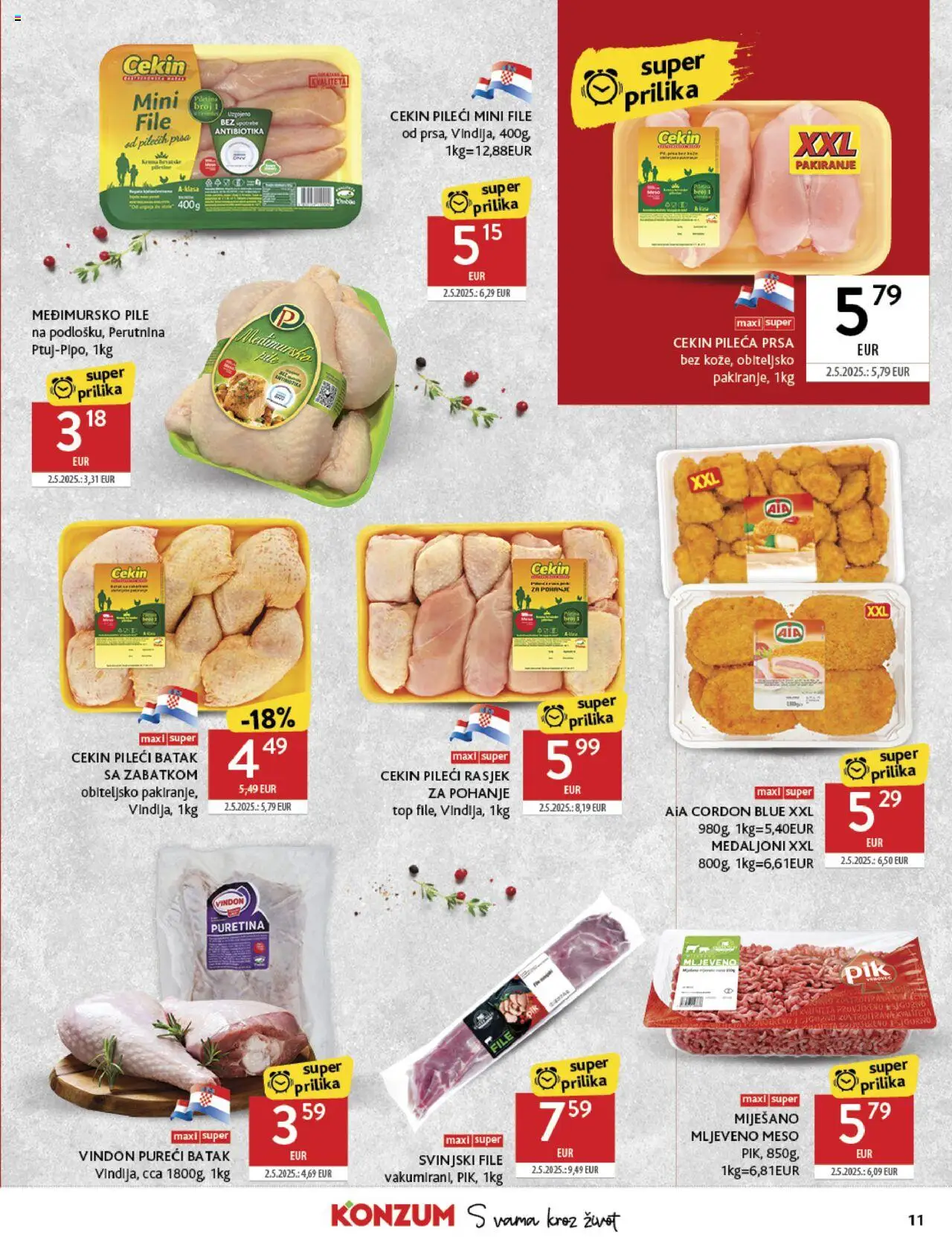 Konzum HR akciós ujság - amely érvényes a következő dátumtól: 13.08.2025 | Oldal: 11