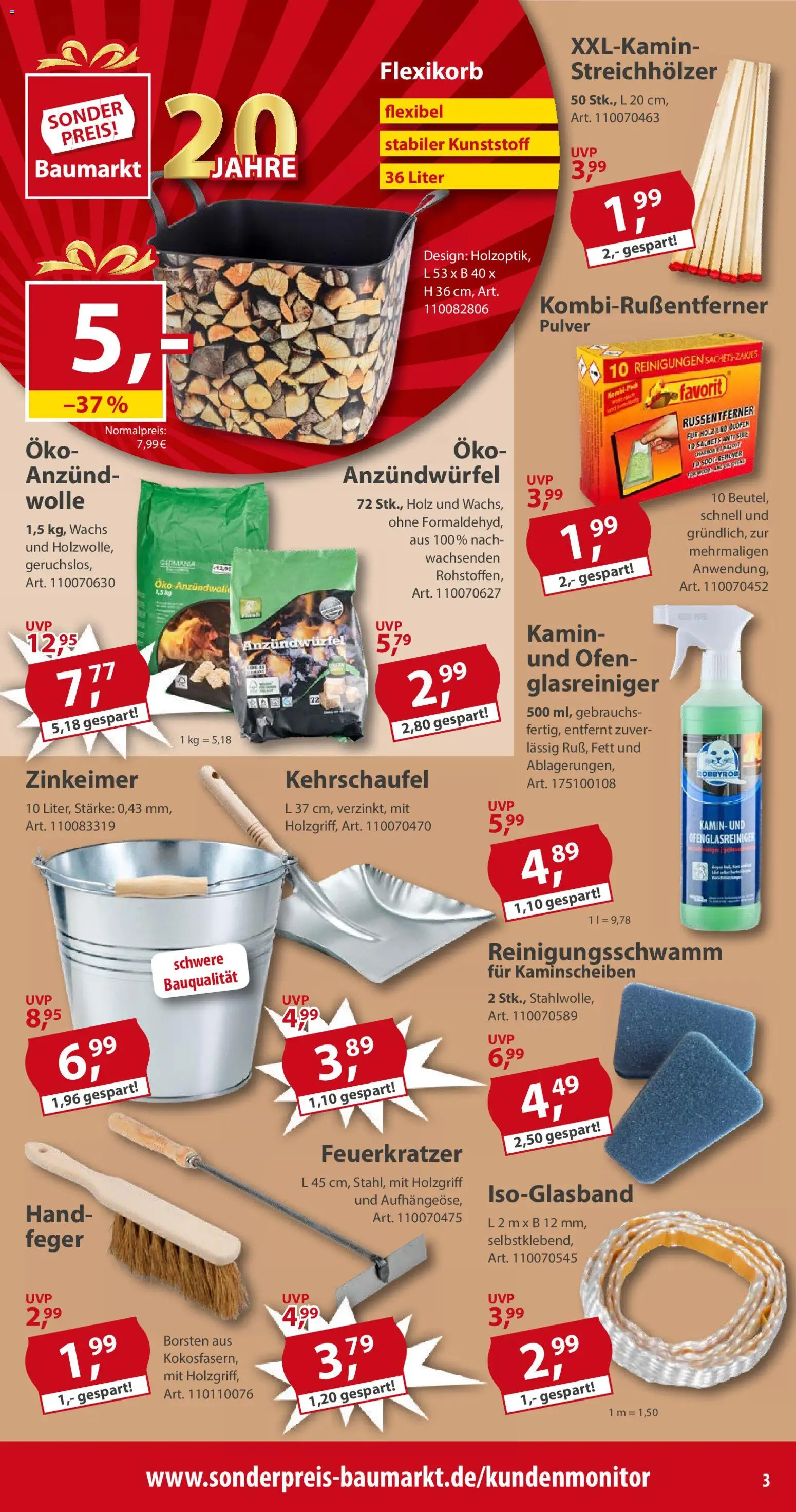 Sonderpreis Baumarkt Prospekt 	 – gültig ab 15.11.2025 | Seite: 3 | Produkte: Ofen, Kamin