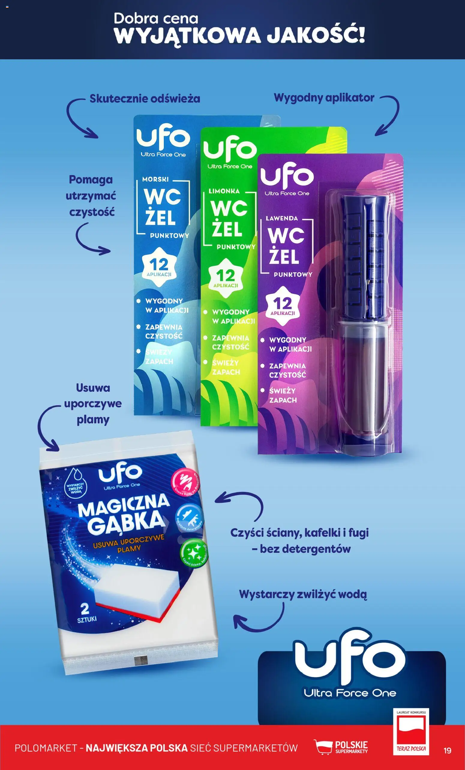 POLOmarket Gazetka - Wyjatkowa Jakość od 19.11.2025 | Strona: 19 | Produkty: Limonka, Zapach, Magiczna gąbka, Gąbka
