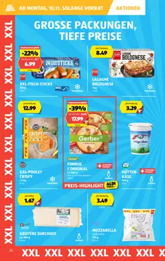 Aldi Aktionen ab 06.11.2025 gültig | Seite: 25 | Produkte: Käse, Fisch, Fondue