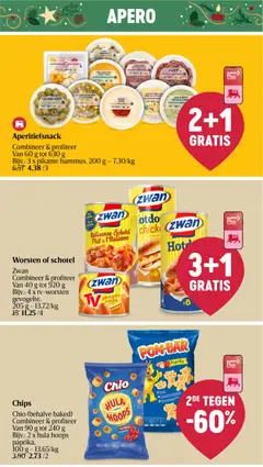 Delhaize folder week 52 - Voorbeeld van een folder van Delhaize, geldig van 26.12.2025 | Pagina: 8 | Producten: Chips, Gouda, Kaas, Salami
