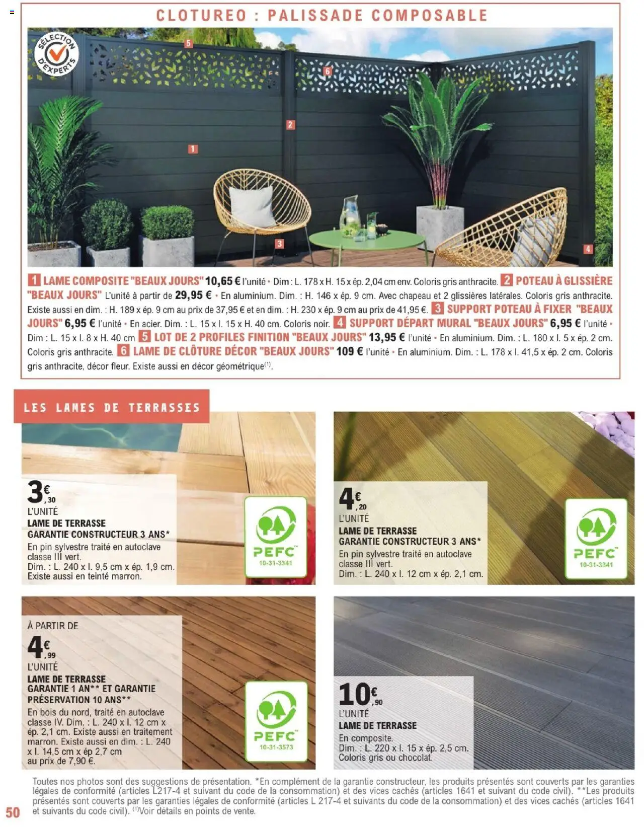  | Page: 50 | Produits: Clôture, Chapeau
