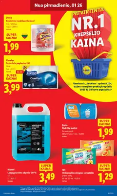 LIDL leidinys galioja nuo 26.01.2026 | Puslapis: 13 | Prekių: Rankšluostis, Krepšelis, Tualetinis popierius