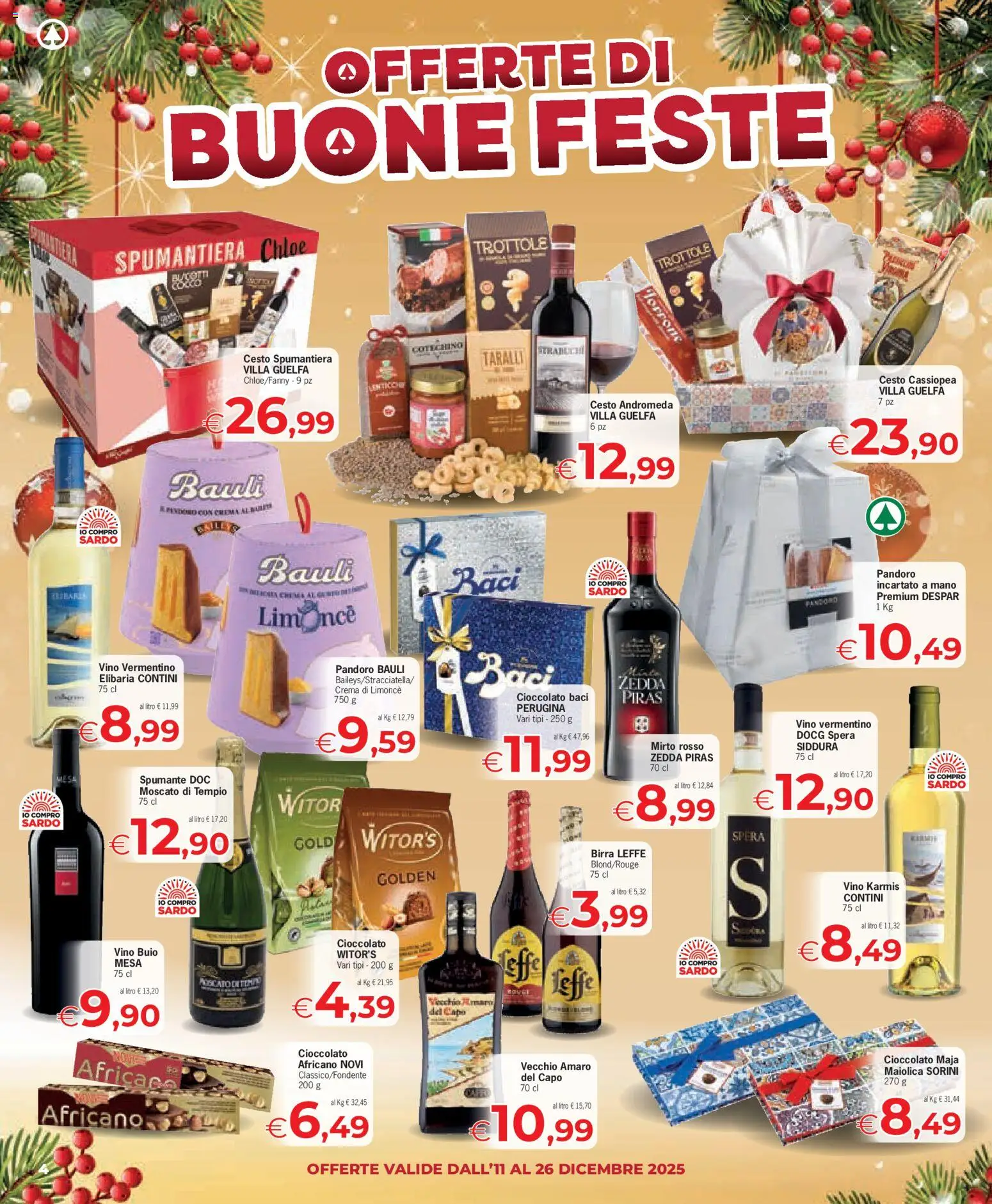 Volantino Eurospar del 11.12.2025 | Pagina: 4 | Prodotti: Cioccolato, Taralli, Cotechino, Amaro