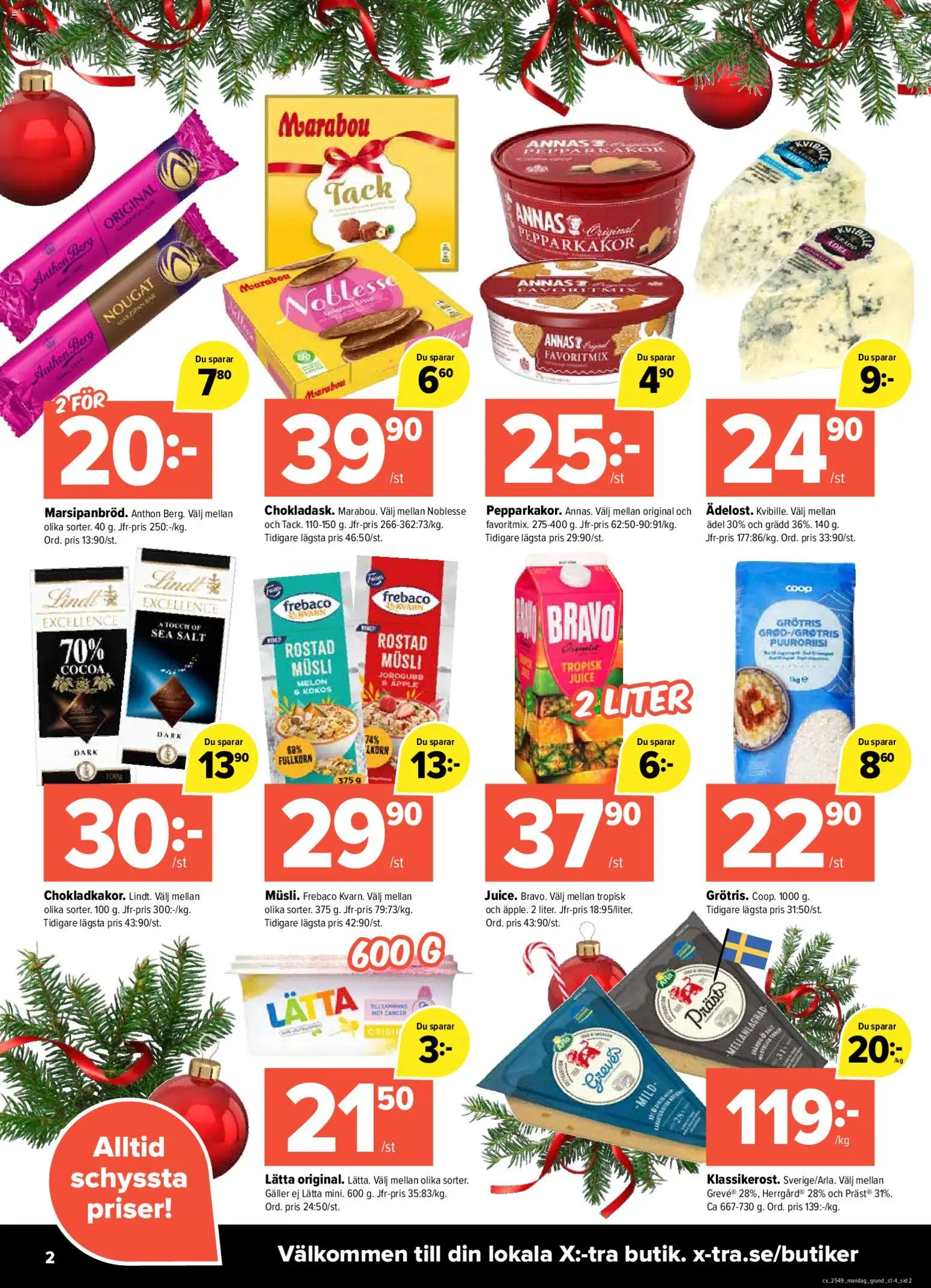 Coop X:-TRA reklamblad aktuell från 01.12.2025 | Sida: 2