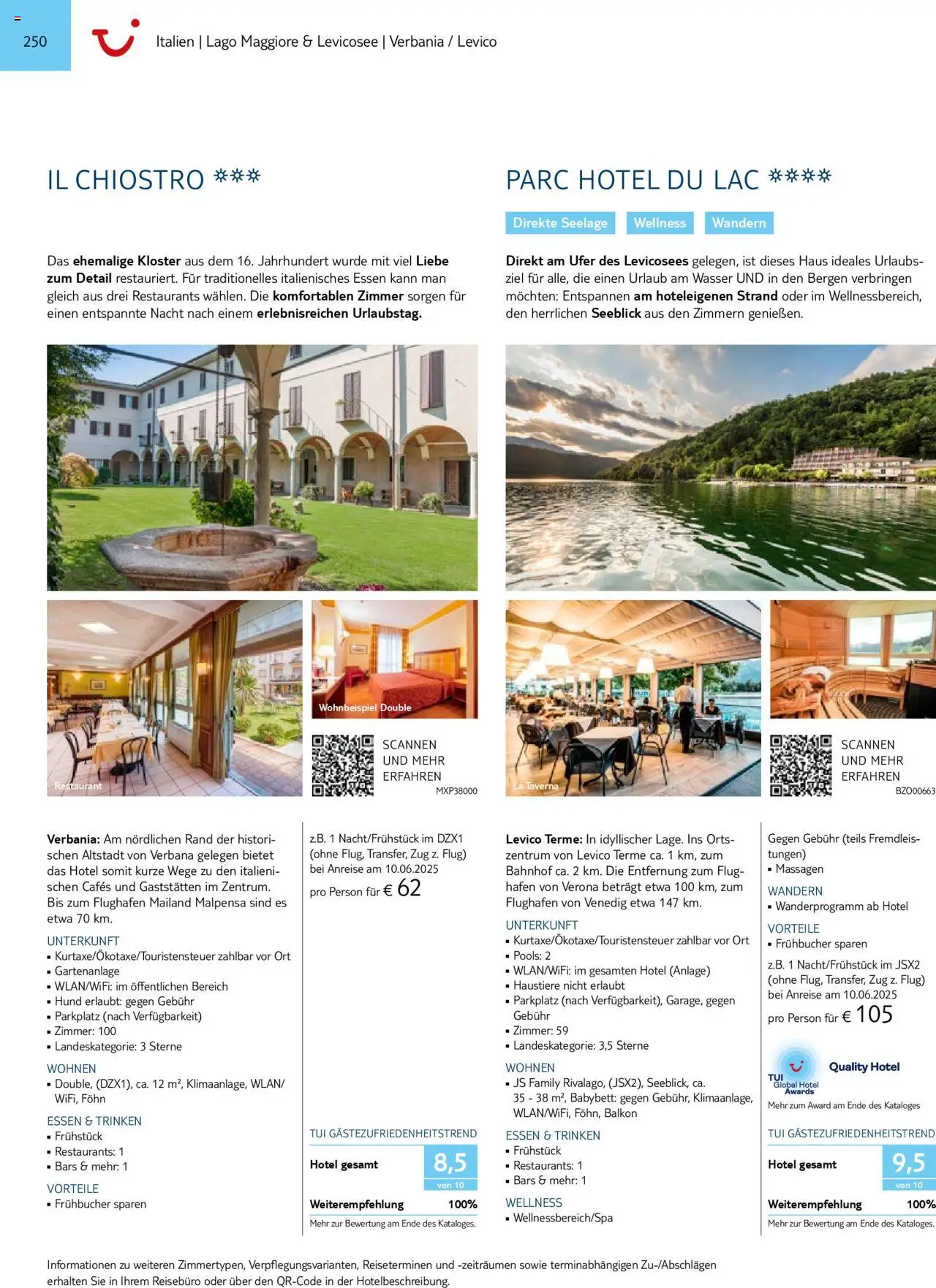 TUI Prospekt 	 – gültig ab 01.11.2024 | Seite: 250 | Produkte: Babybett, Wasser, Föhn