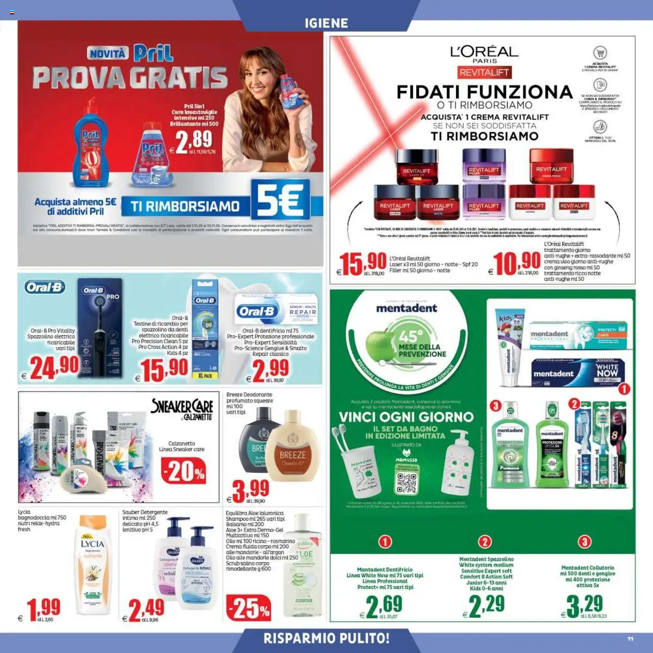 Volantino Elite Supermercati del 17.10.2025 | Pagina: 11 | Prodotti: Rosmarino, Deodorante, Detergente, Lavastoviglie