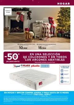 Vista previa Hipercor catálogo válido desde el 04.12.2025 | Página: 61 | Productos: Colchon