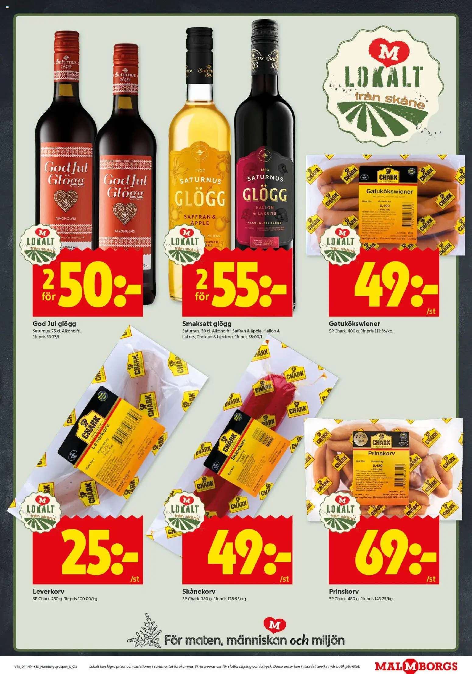 ICA Kvantum reklamblad aktuell från 24.11.2025 | Sida: 11 | Produkter: Lakrits, Prinskorv, Saffran, Äpple