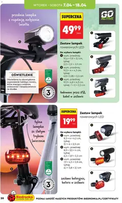 Pogląd oferty "Biedronka gazetka - Hity i inspiracje" - ważna od 07.04.2026 | Strona: 20 | Produkty: Kabel, Lampki, Baterie