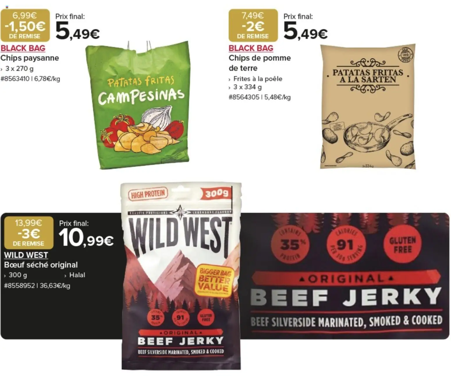 {H1} | Page: 4 | Produits: Pomme, Poêle, Frites, Chips