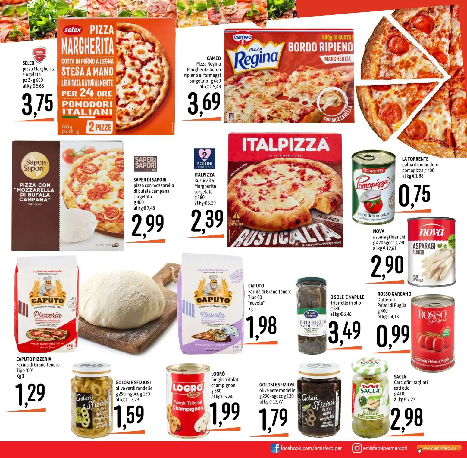 Volantino Emisfero del 12.03.2026 | Pagina: 9 | Prodotti: Olive, Farina, Forno, Farro