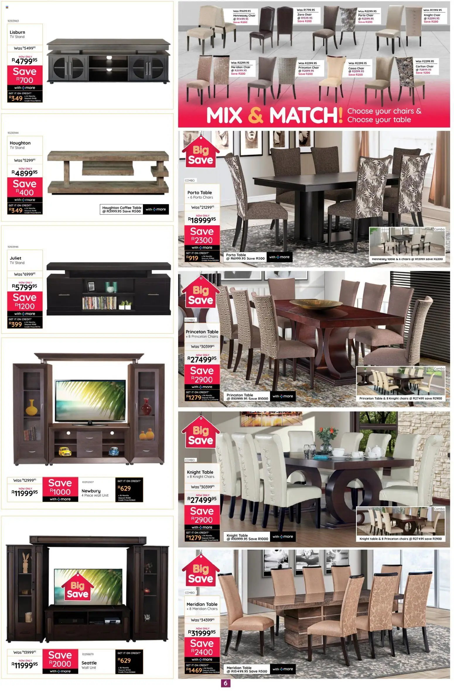 New Bradlows catalogue – valid from 19.02.2026 | Page: 6 | Products: TV, Table, Chair, Wall unit